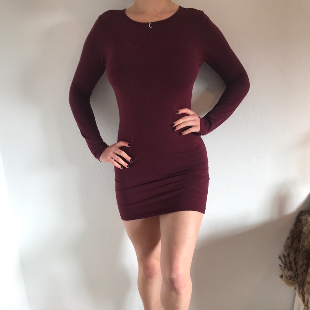 bodycon long sleeve dress